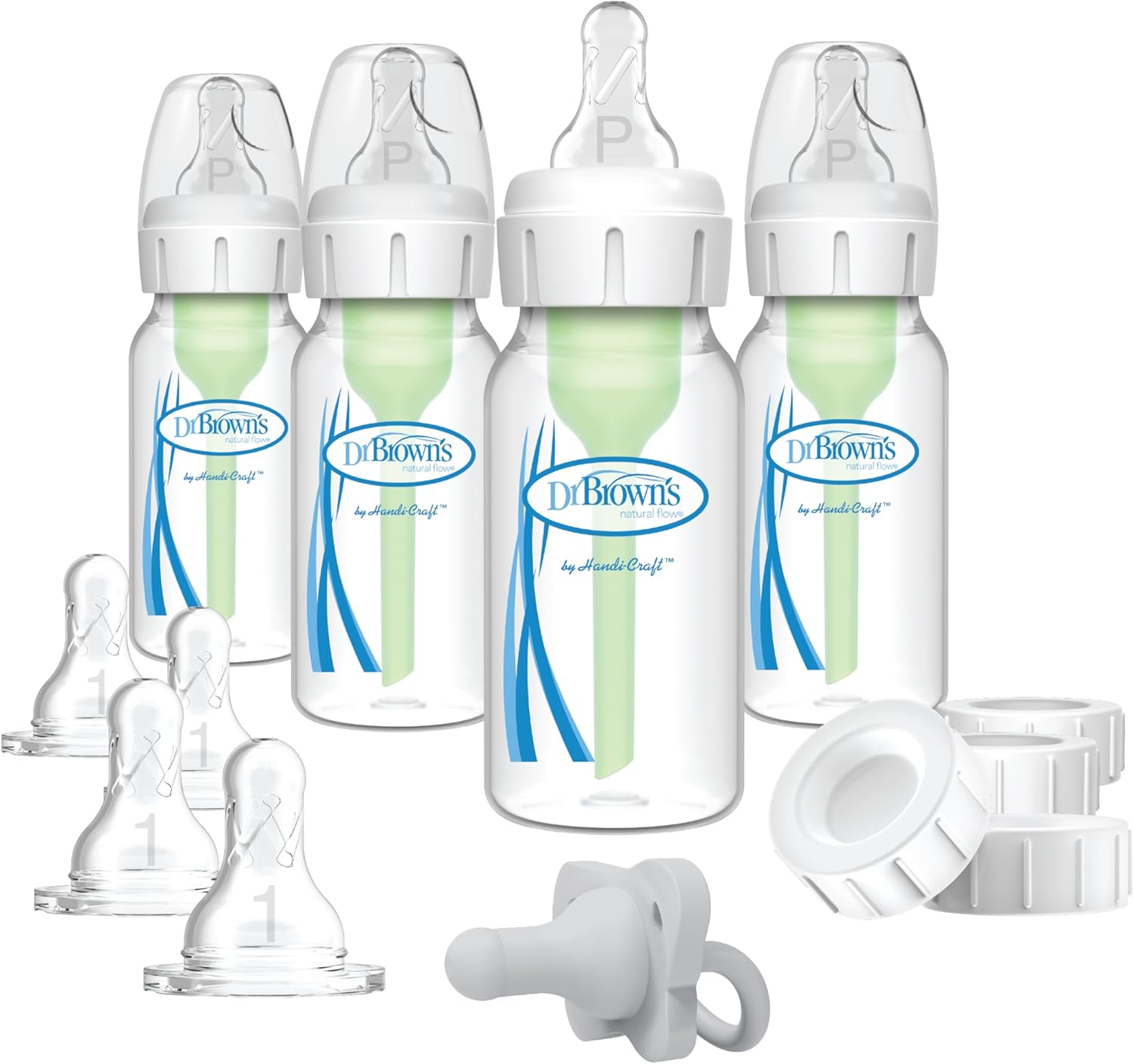 Dr. Brown's Anti-Colic Options+ Narrow Breast to Bottle Pump and Store Feeding Set product photo