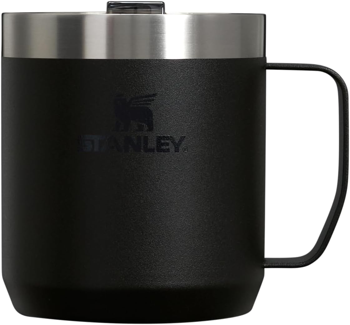 Stanley Stay-Hot Camp Mug 12 oz | Press Fit Drink Through Lid | Cup product photo